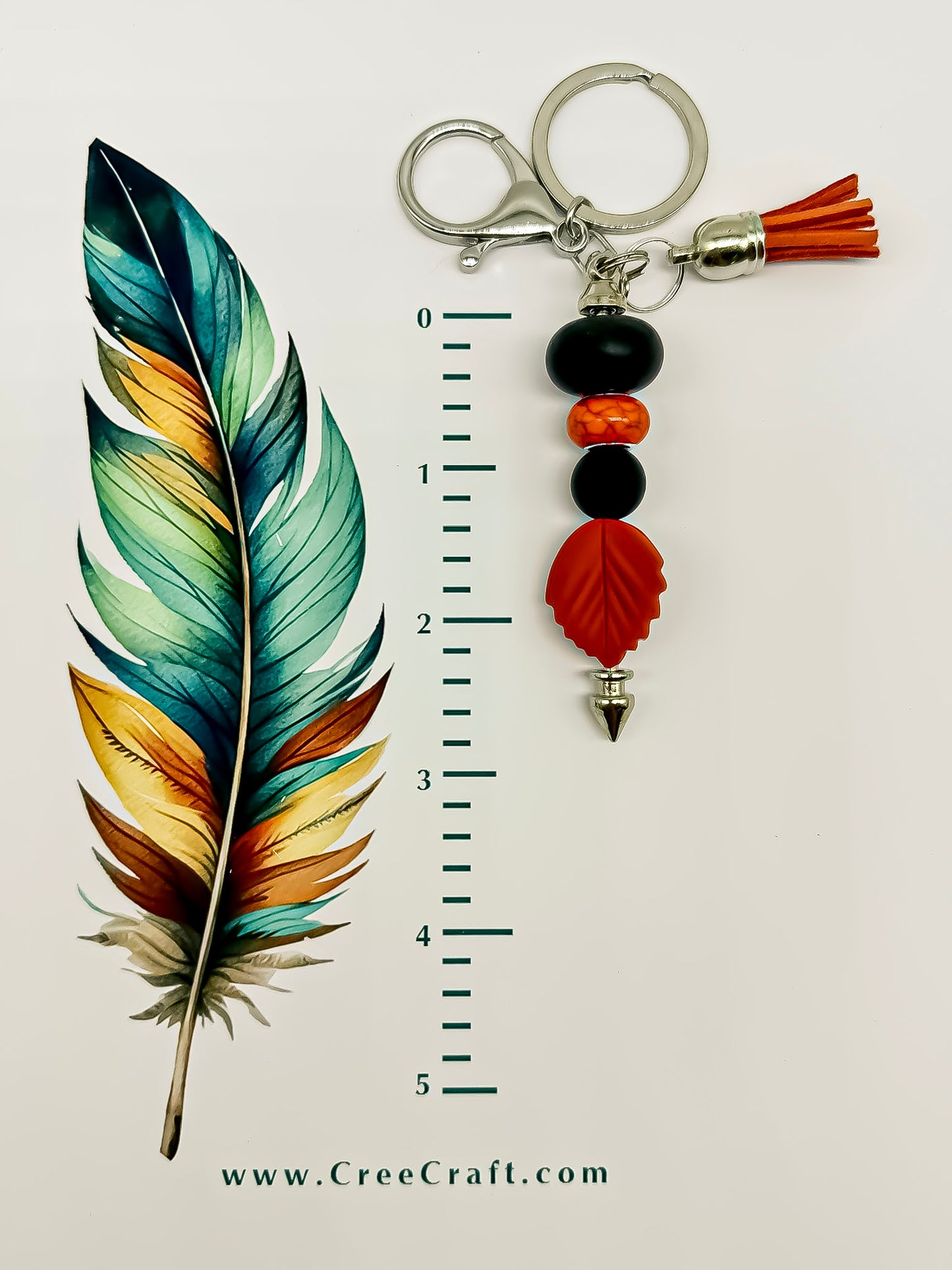 Bar Key Chain - Leaf