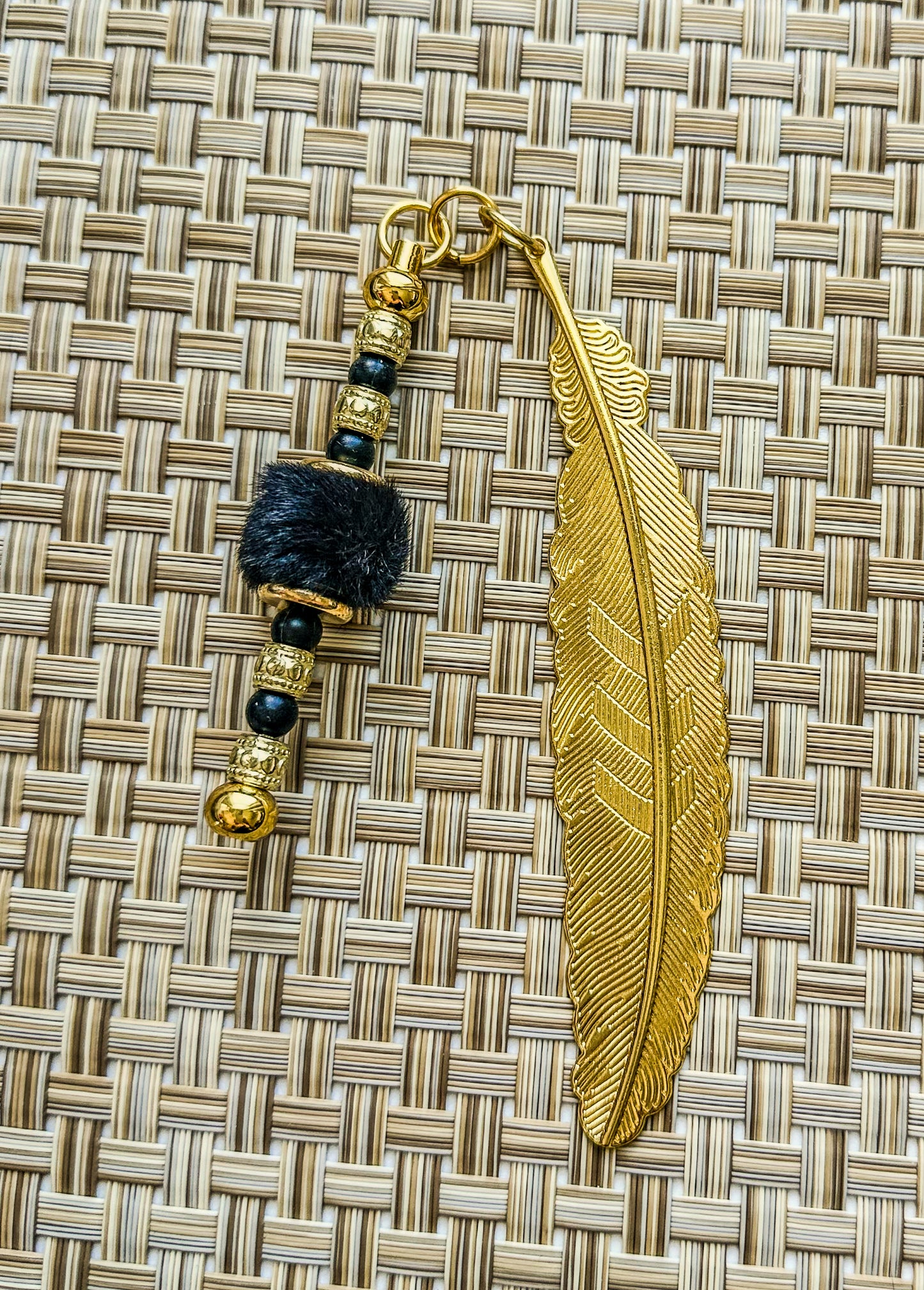 Metal Feather Bookmark