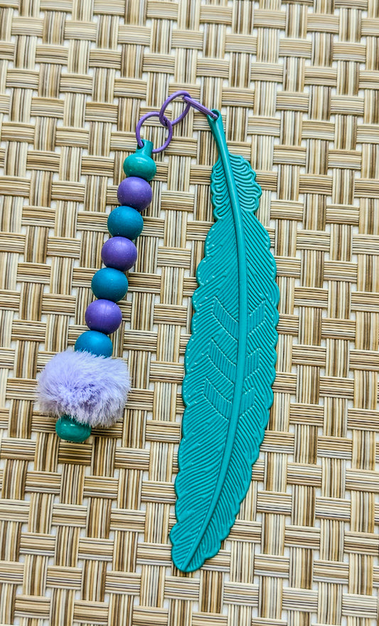 Metal Feather Bookmark