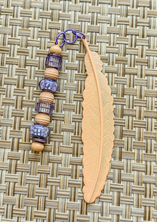 Metal Feather Bookmark