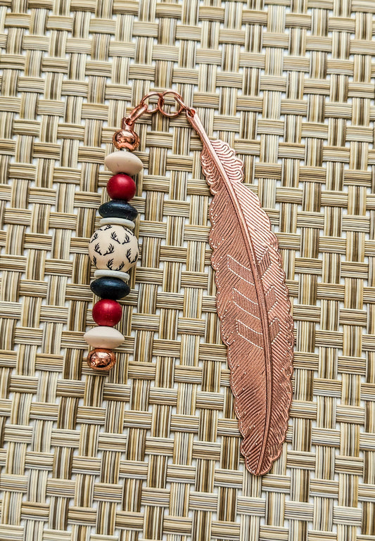 Metal Feather Bookmark