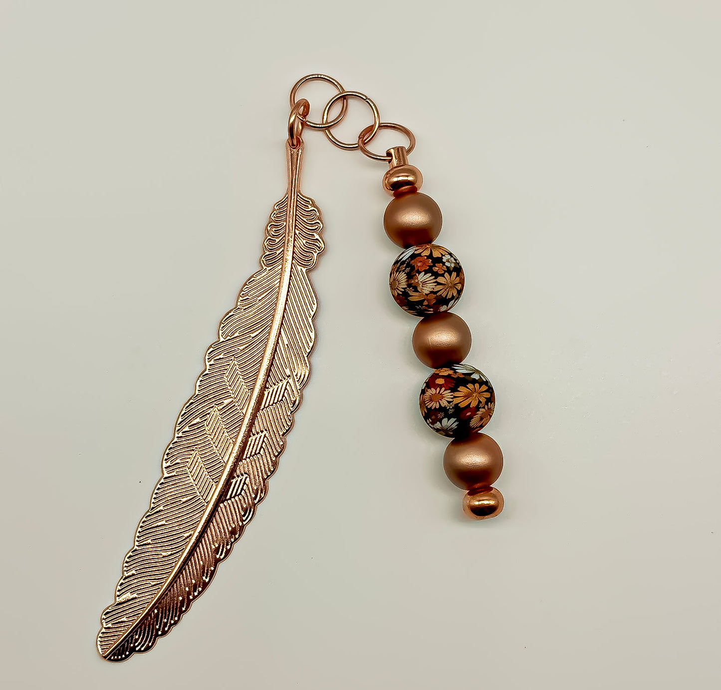 Metal Feather Bookmark