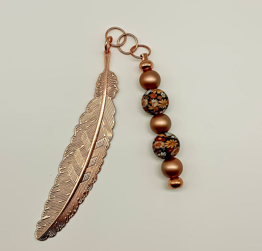 Metal Feather Bookmark