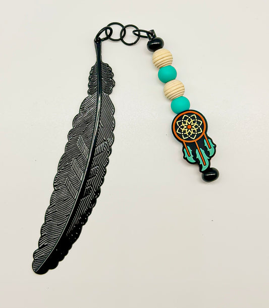 Metal Feather Bookmark