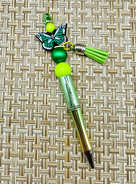 Beaded Ballpoint Pen - Butterfly