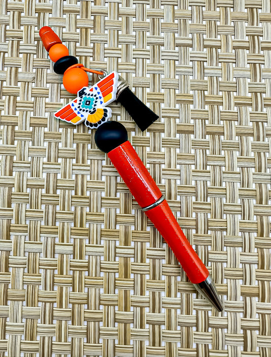 Beaded Ballpoint Pen - Thunderbird