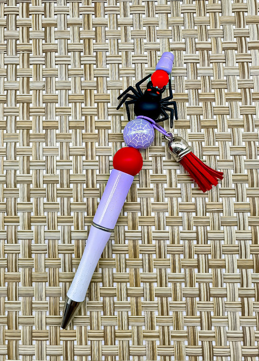 Beaded Ballpoint Pen - Spider