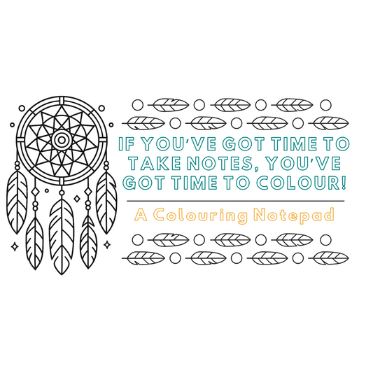 Cree Craft Dreamcatcher Colouring Notepad w/ Beaded Pen