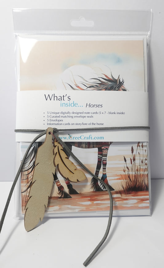 Handmade Greeting Cards  – Horse Series - Set of 5