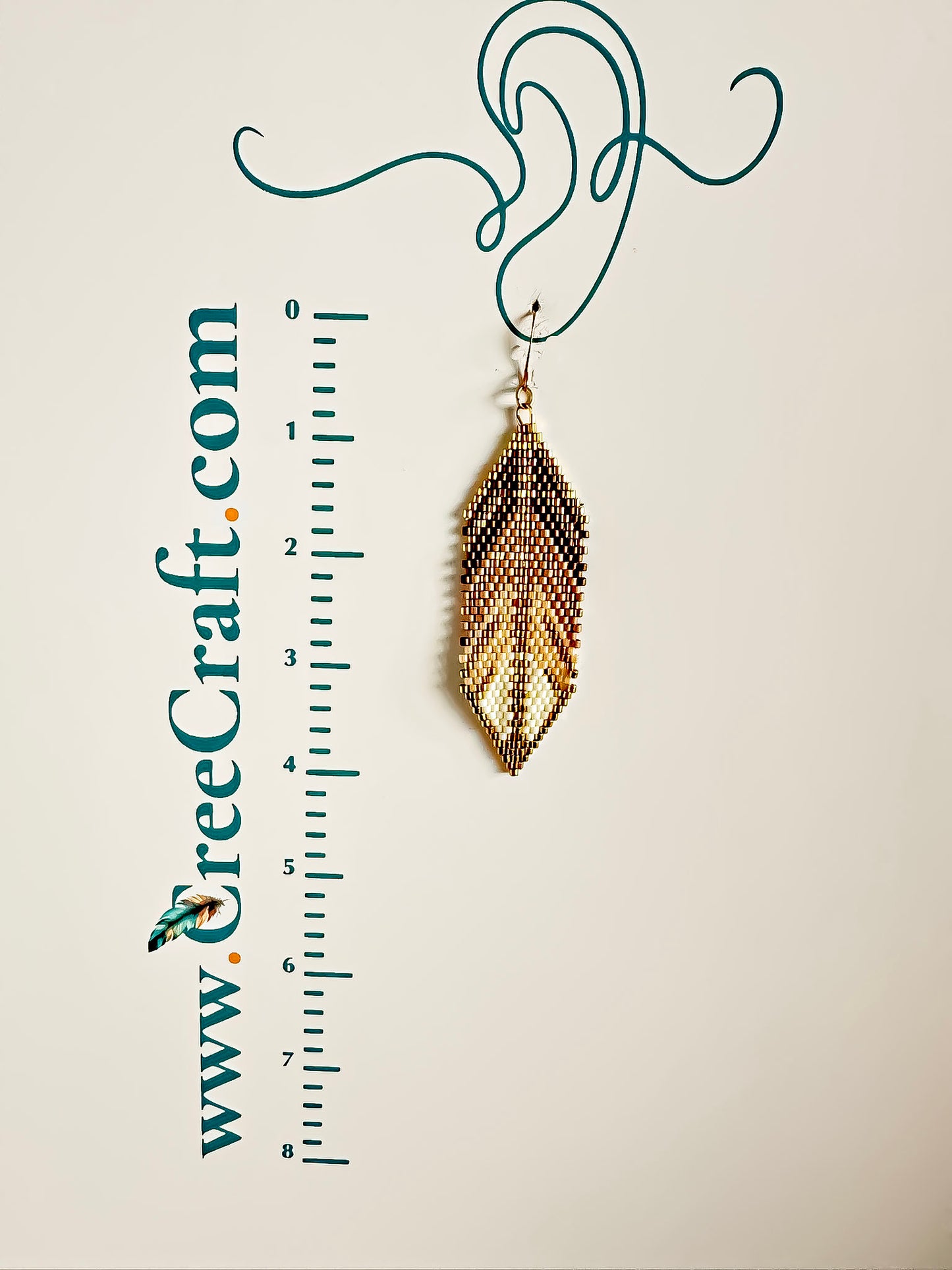 Indigenous Handmade Earrings - Miyuki Delica Beads