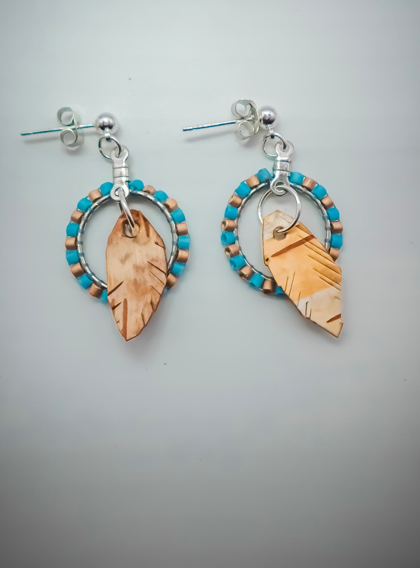 Indigenous Handmade Earrings - Miyuki Delica Beads