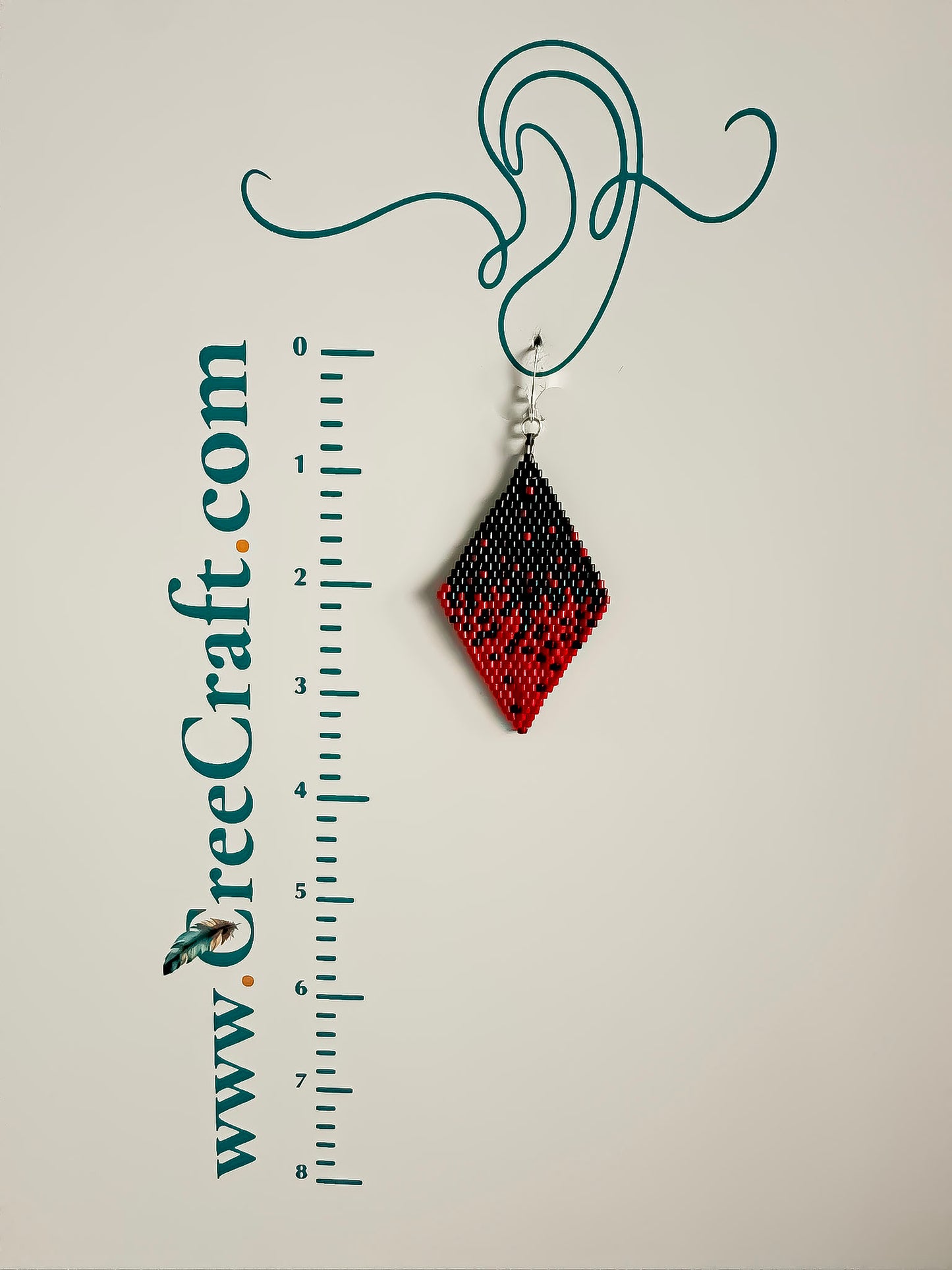 Indigenous Handmade Earrings - Miyuki Delica Beads