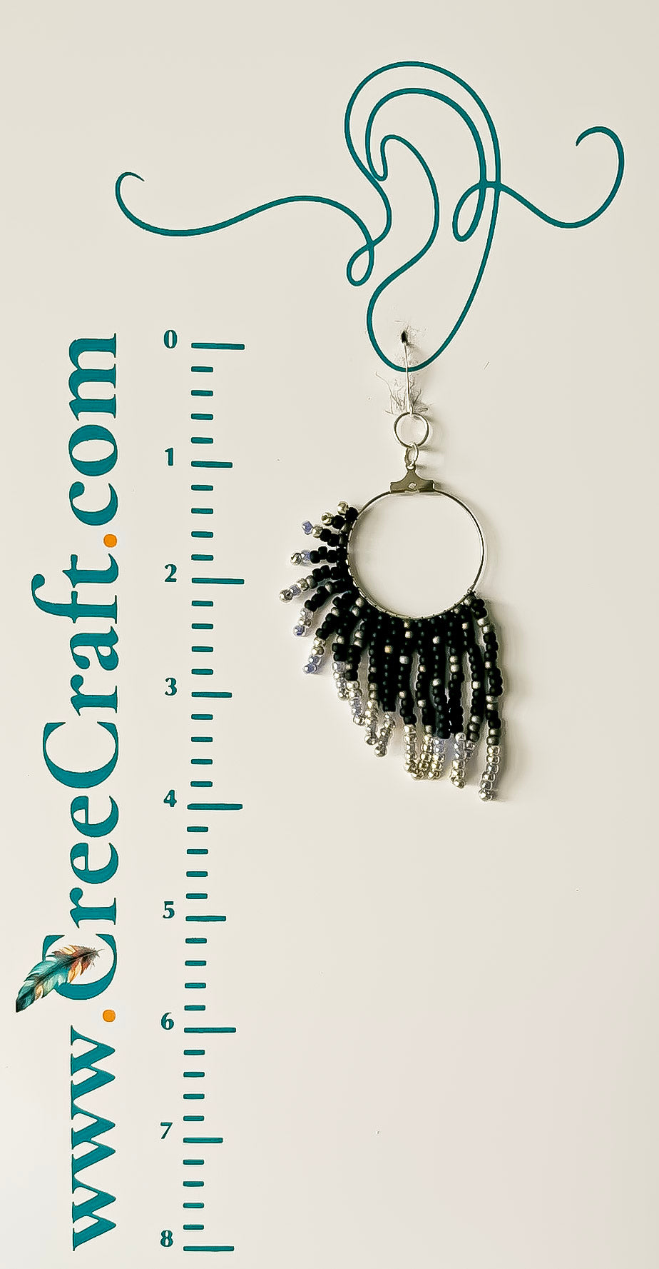 Indigenous Handmade Earrings - 'Raven Wings'