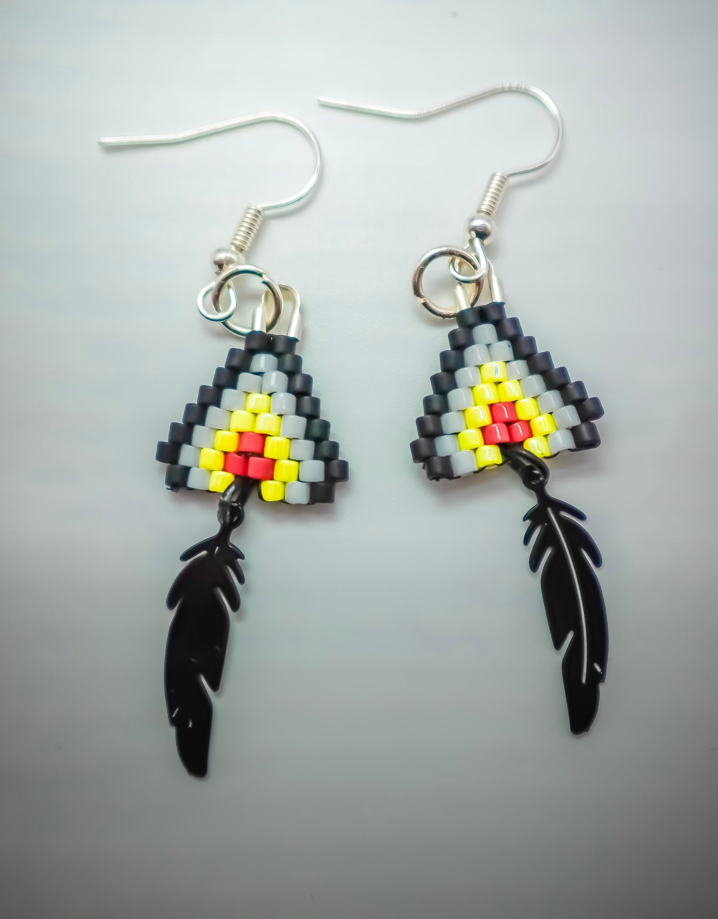 Indigenous Handmade Earrings - Miyuki Delica Beads