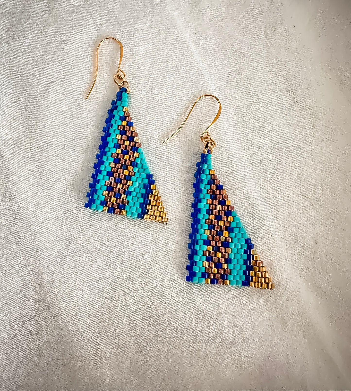 Indigenous Handmade Earrings - Miyuki Delica Beads