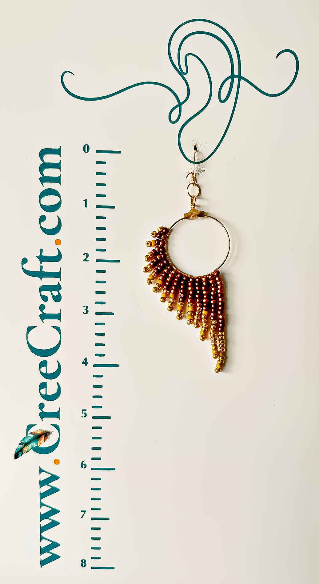 Indigenous Handmade Earrings - 'Falcon Wings'