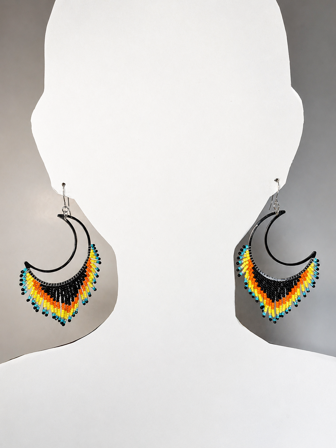 Boucles d'oreilles indigènes faites à la main - Attrape-rêves 