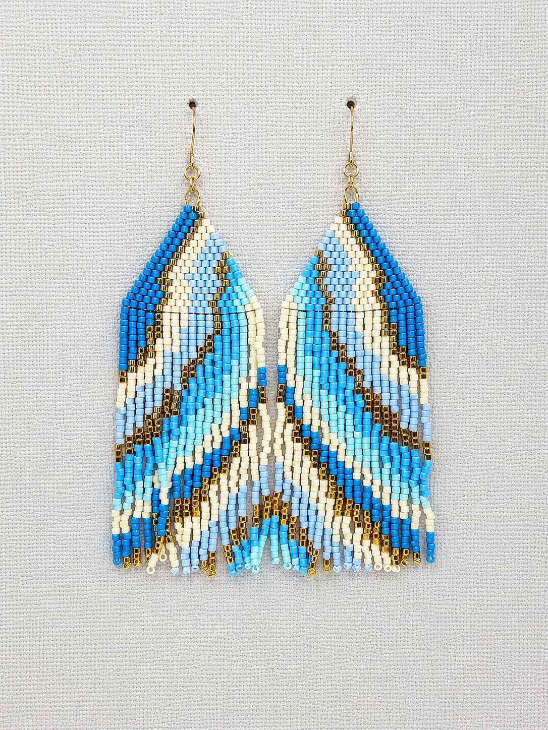 Miyuki Earrings - Ocean Waves