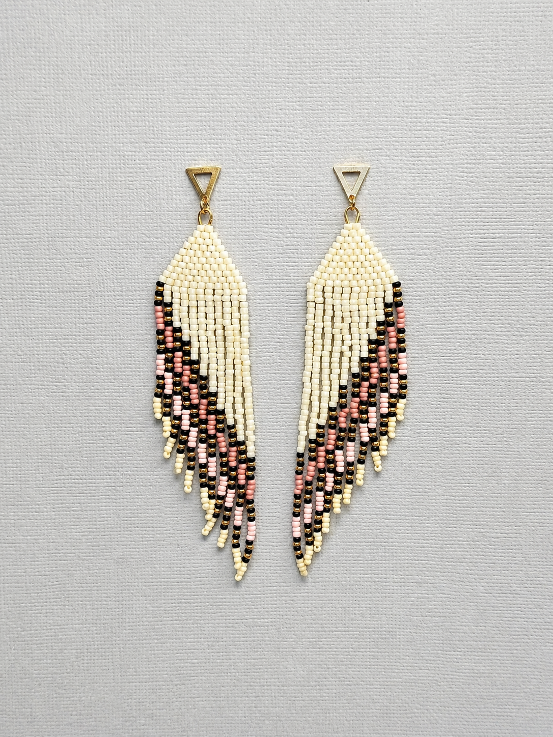 Boucles d'oreilles indigènes faites à la main - Attrape-rêves 