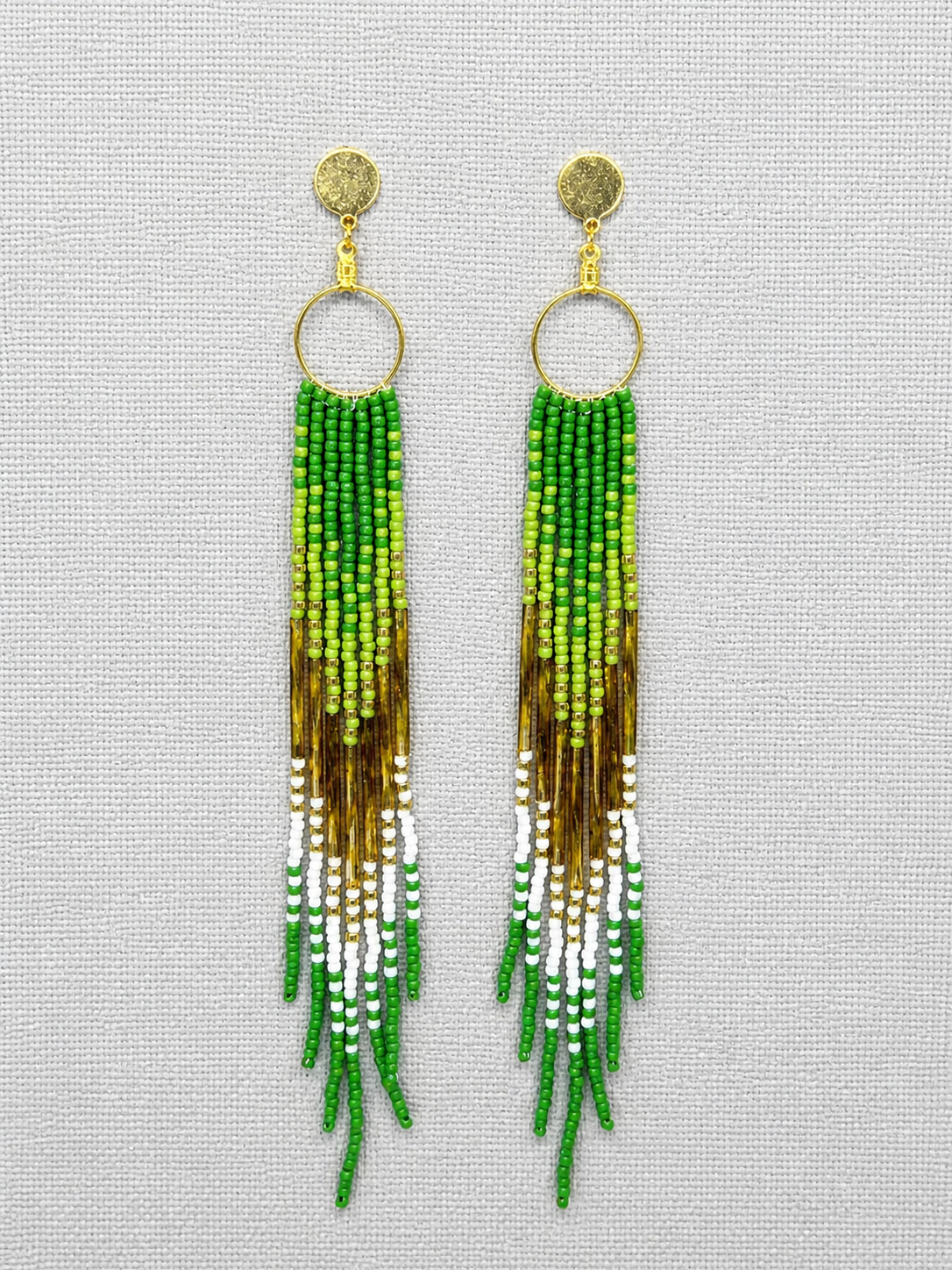 Boucles d'oreilles indigènes faites à la main - Attrape-rêves 