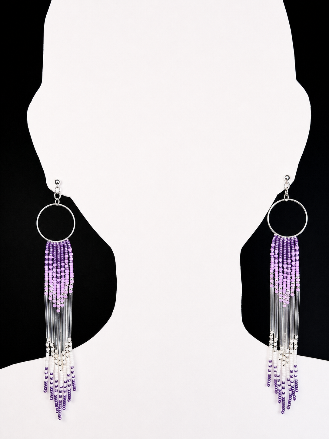 Boucles d'oreilles indigènes faites à la main - Attrape-rêves 
