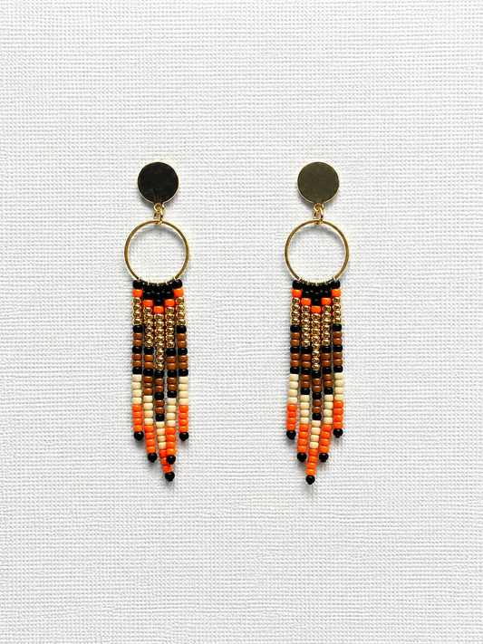 Toho Earrings small (browns)