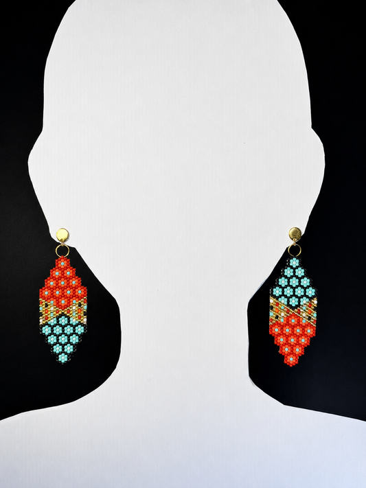 Miyuki Earrings daisy multicolour