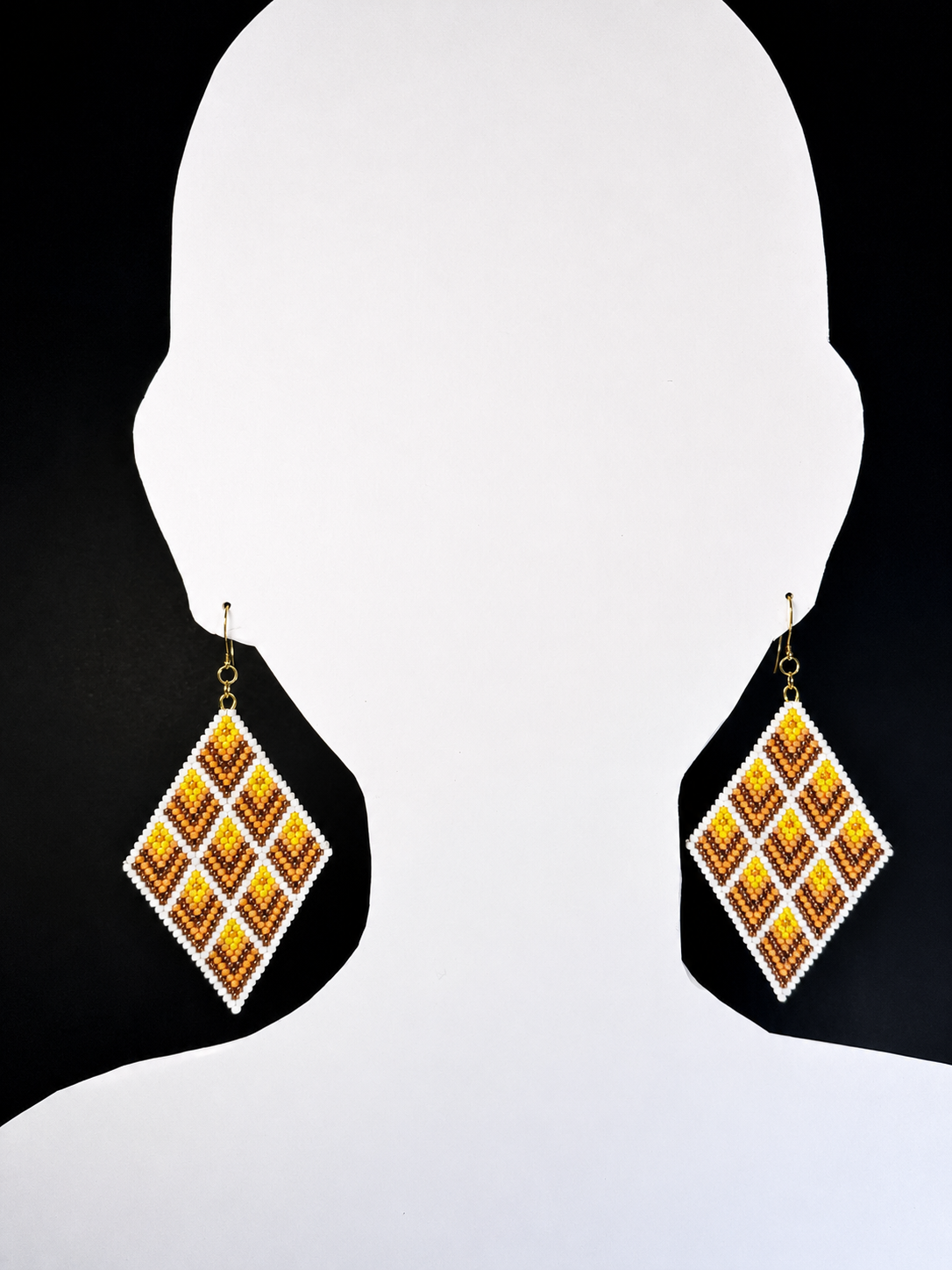 Boucles d'oreilles indigènes faites à la main - Attrape-rêves 