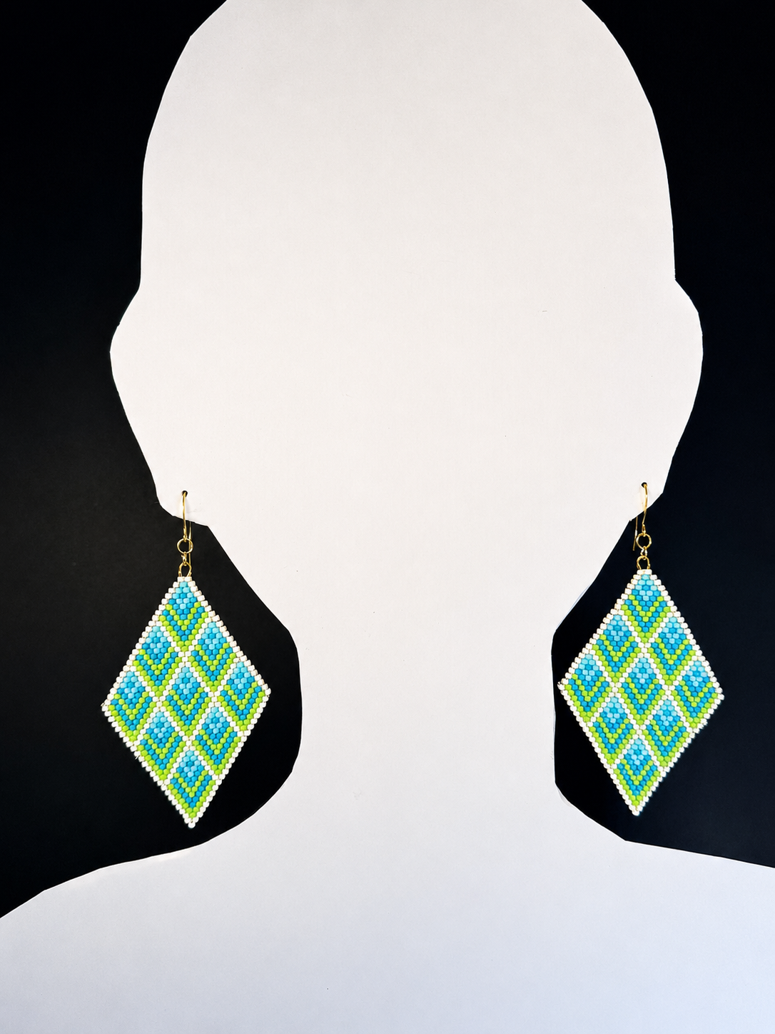 Boucles d'oreilles indigènes faites à la main - Attrape-rêves 