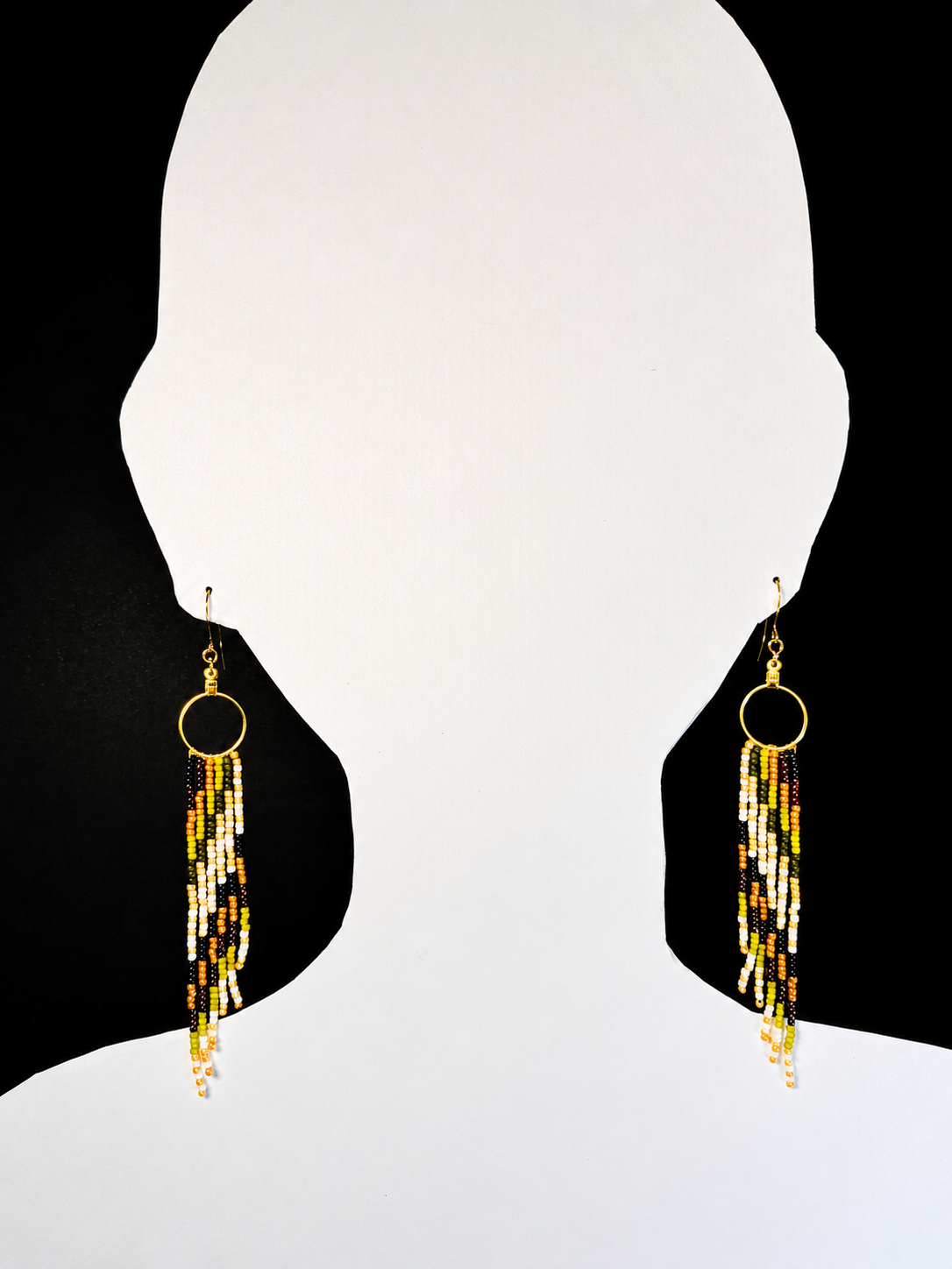 Boucles d'oreilles indigènes faites à la main - Attrape-rêves 