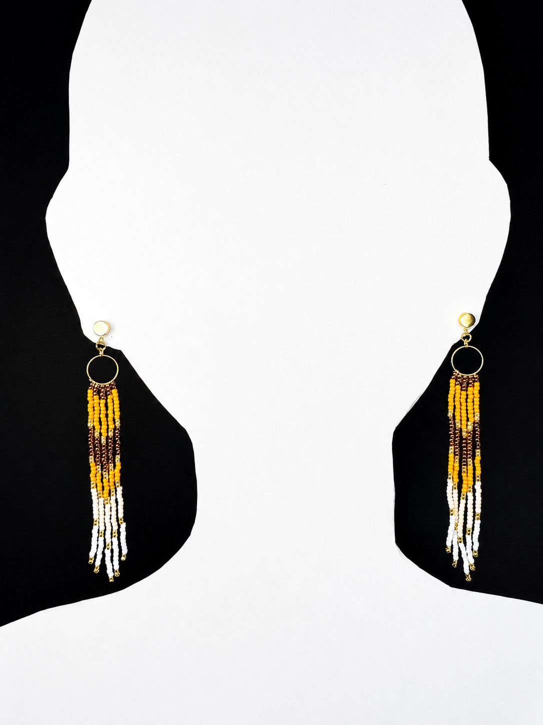 Boucles d'oreilles indigènes faites à la main - Attrape-rêves 