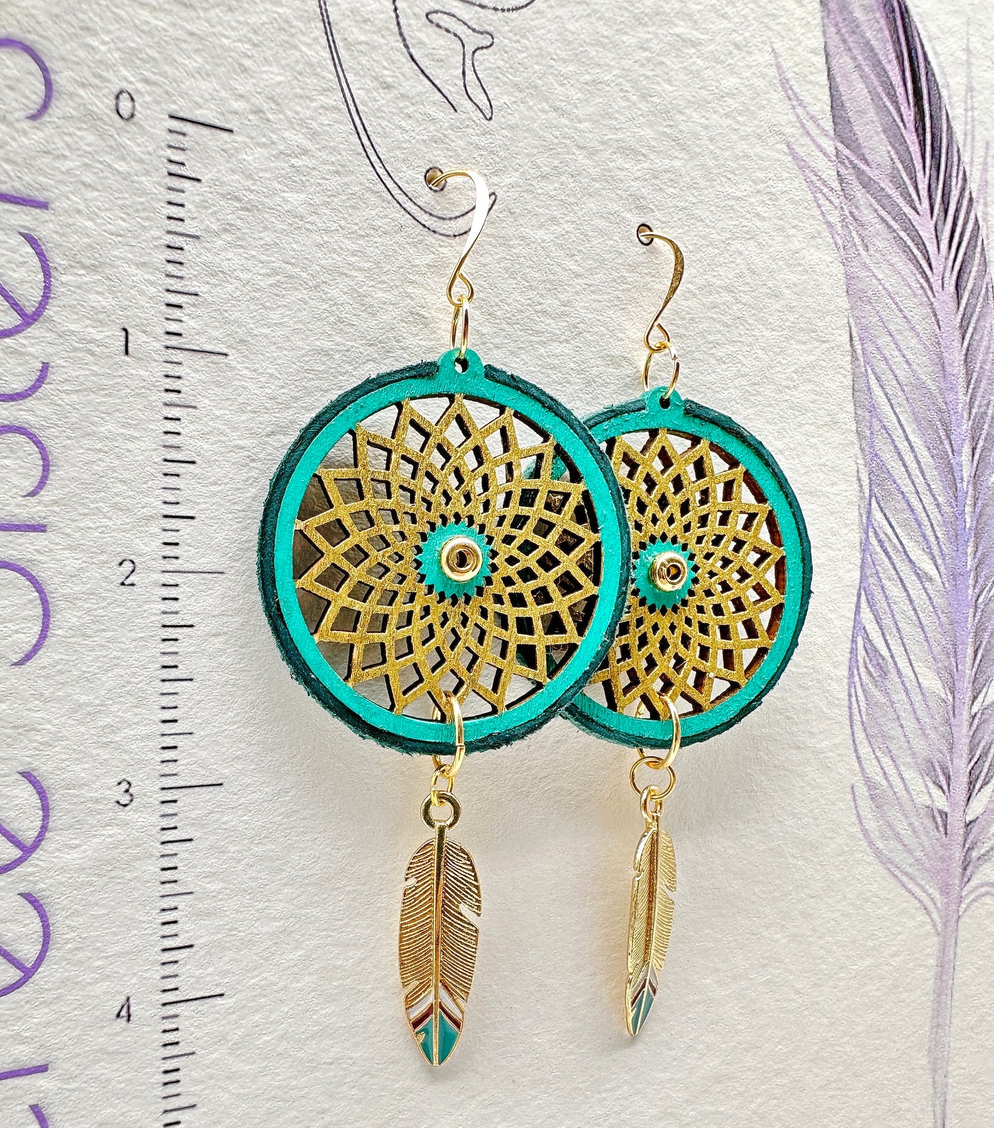 Indigenous Handmade Earrings - Dreamcatcher