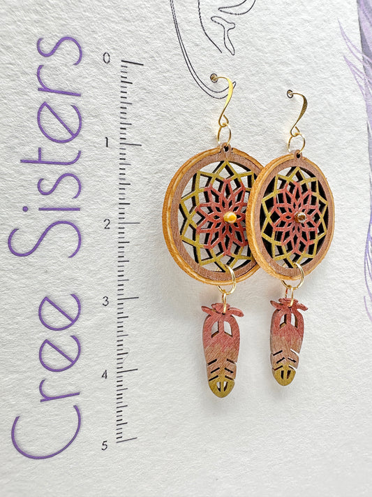 Indigenous Handmade Earrings - Dreamcatcher