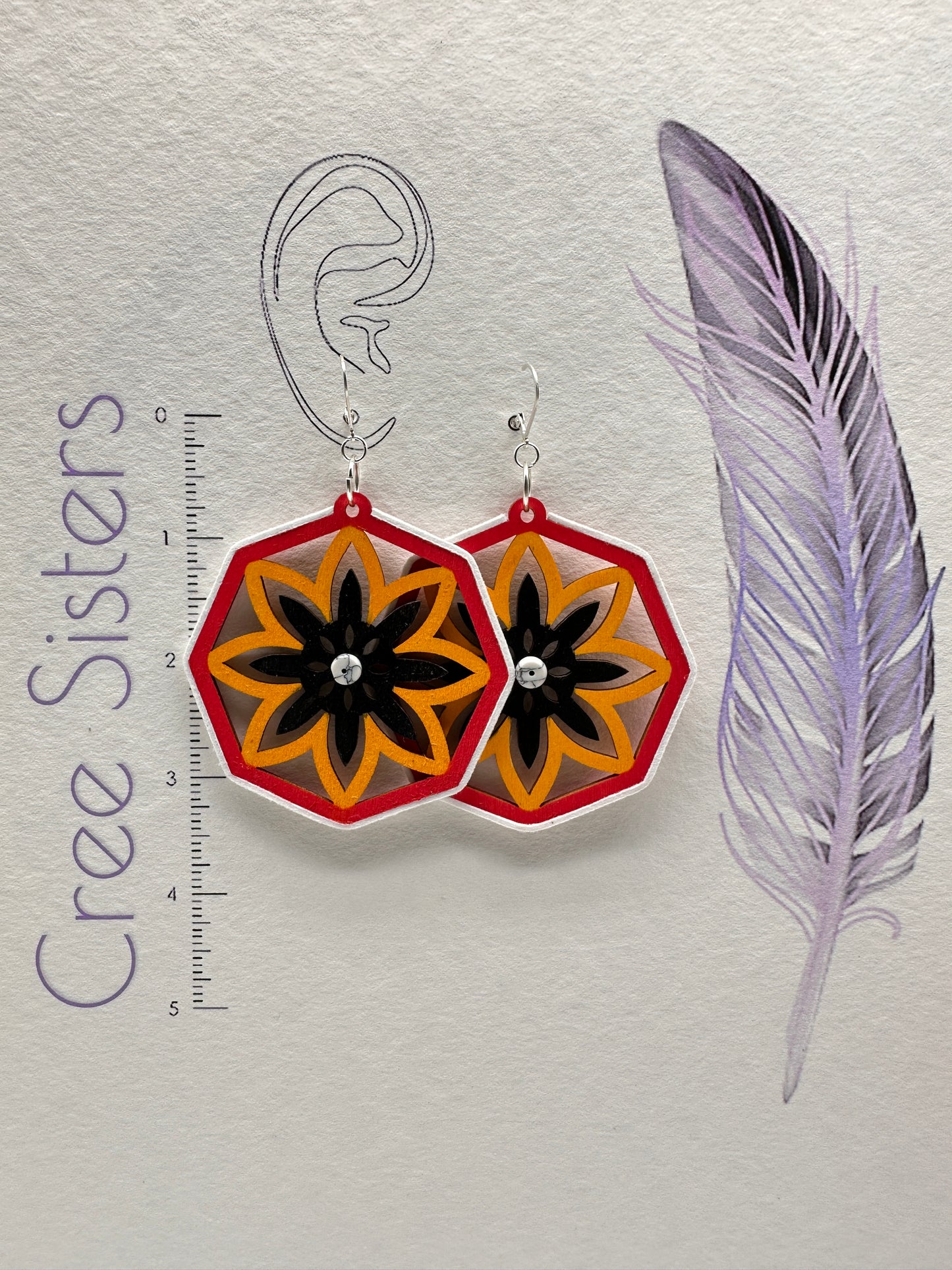 Indigenous Handmade Earrings - Dreamcatcher