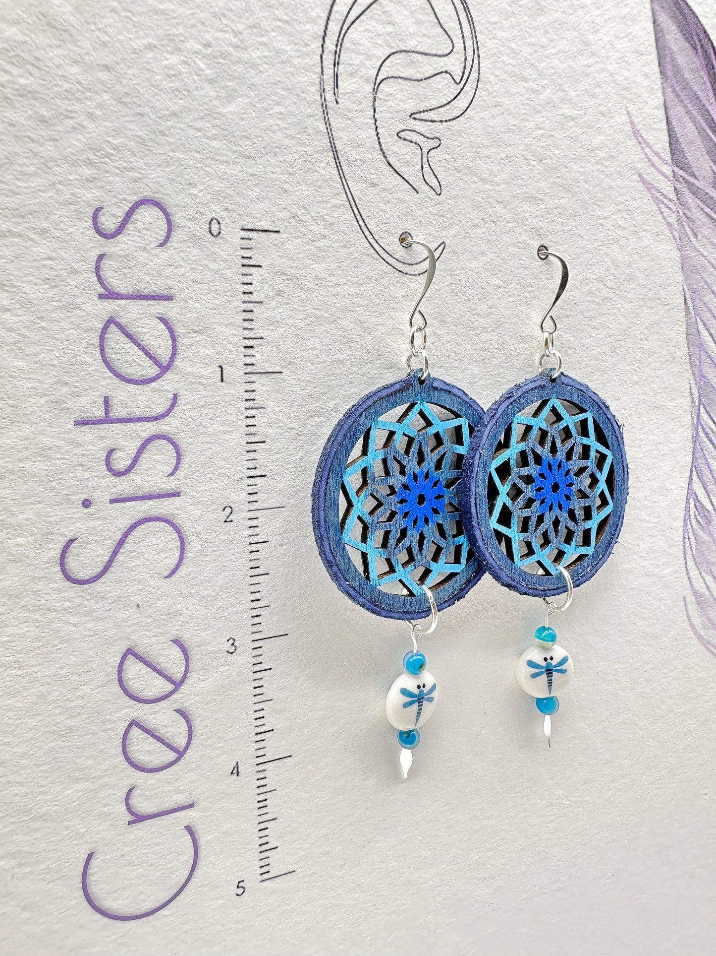 Indigenous Handmade Earrings - Dreamcatcher