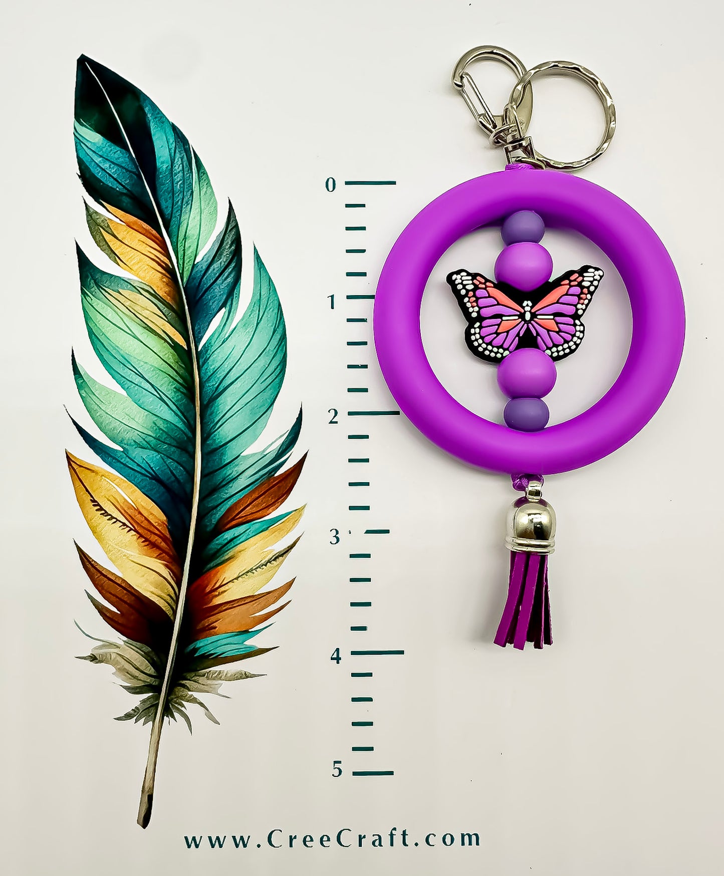 Easy Grasp Keychain - Butterfly