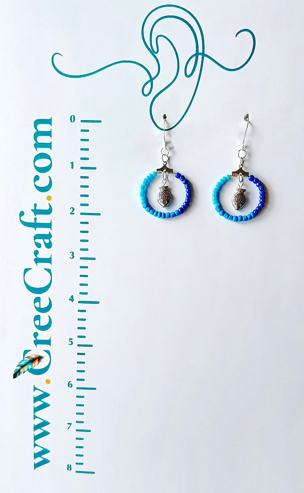 Indigenous Handmade Earrings - Fishies