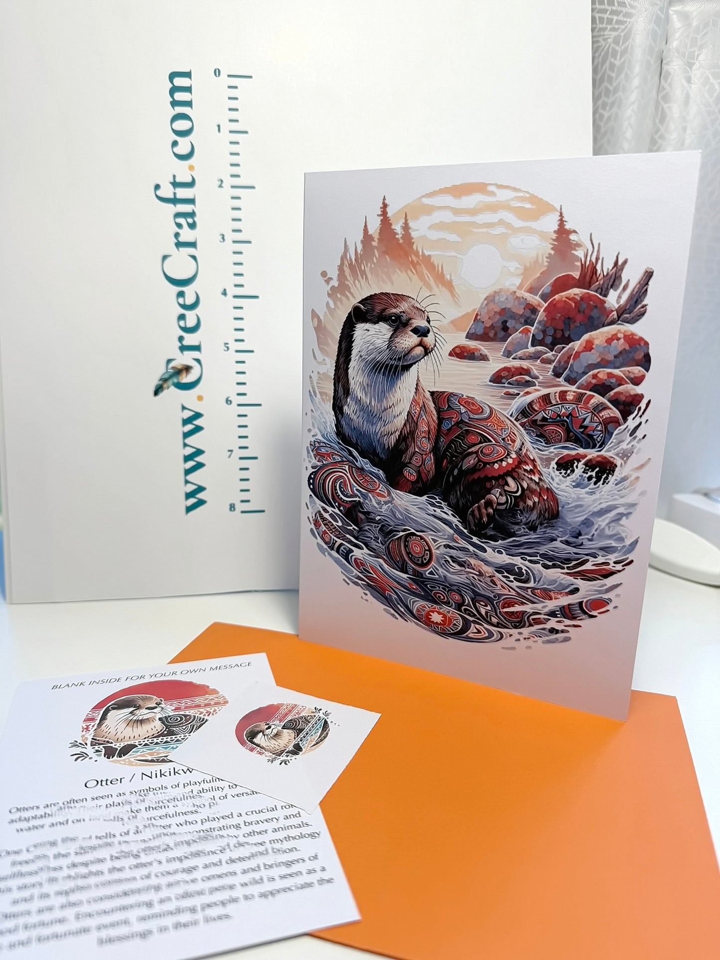 Carte de Noël - Cerf dans la forêt