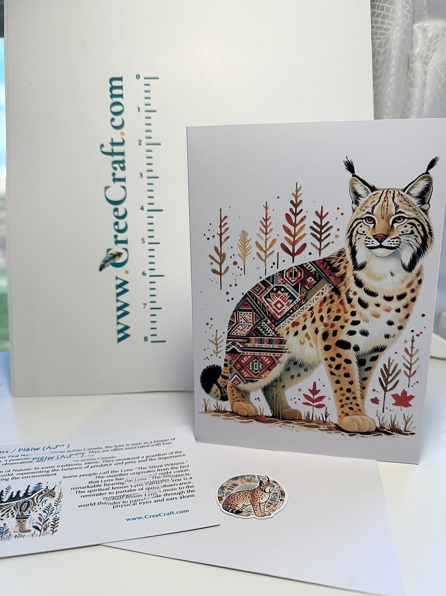 Carte de Noël - Cerf dans la forêt