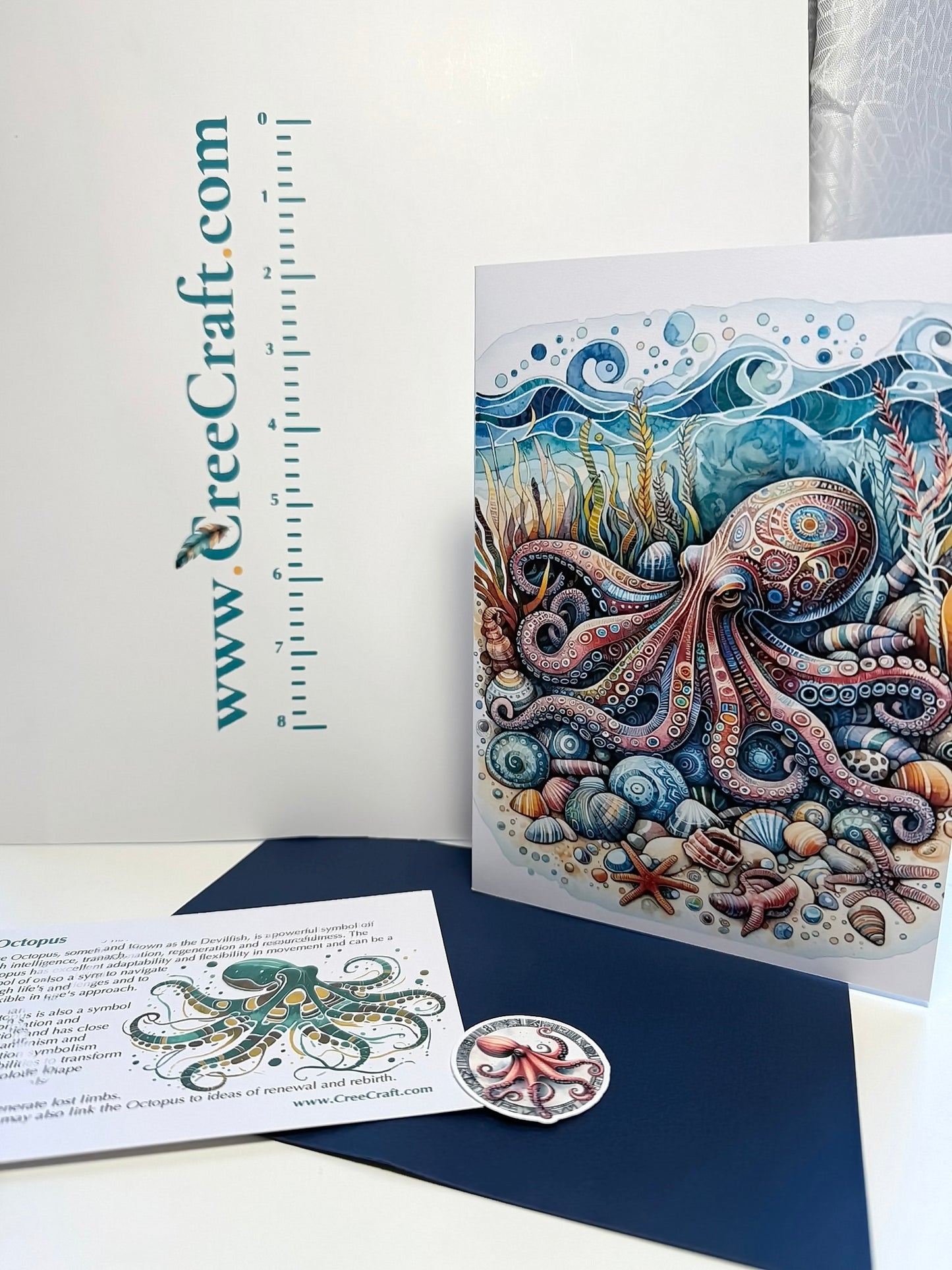 Handmade Greeting Cards  – Water Series - Set of 5