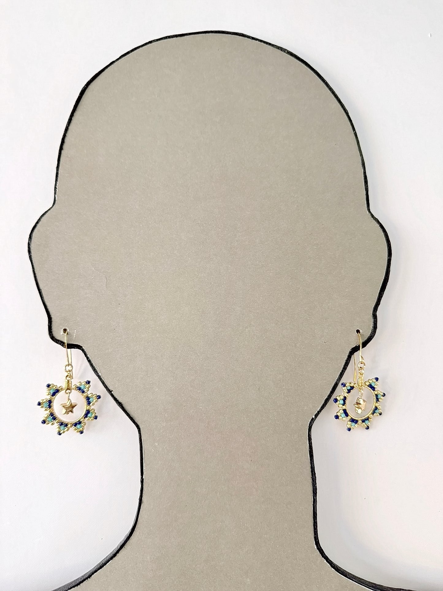 Star, Miyuki Delica - Indigenous Handmade Earrings