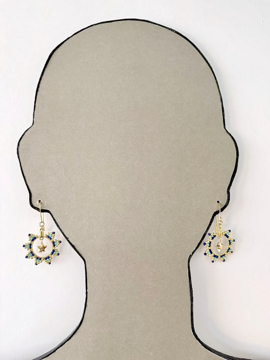 Star, Miyuki Delica - Indigenous Handmade Earrings