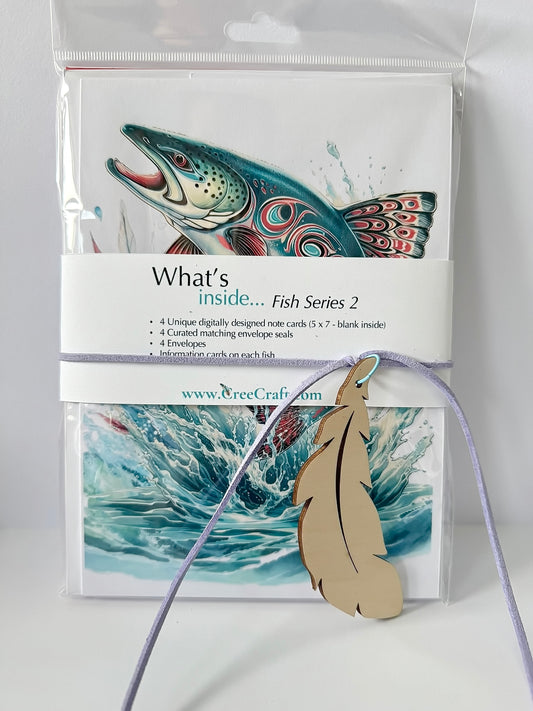 Handmade Greeting Cards – Fish Series #2 for Fishing Enthusiasts