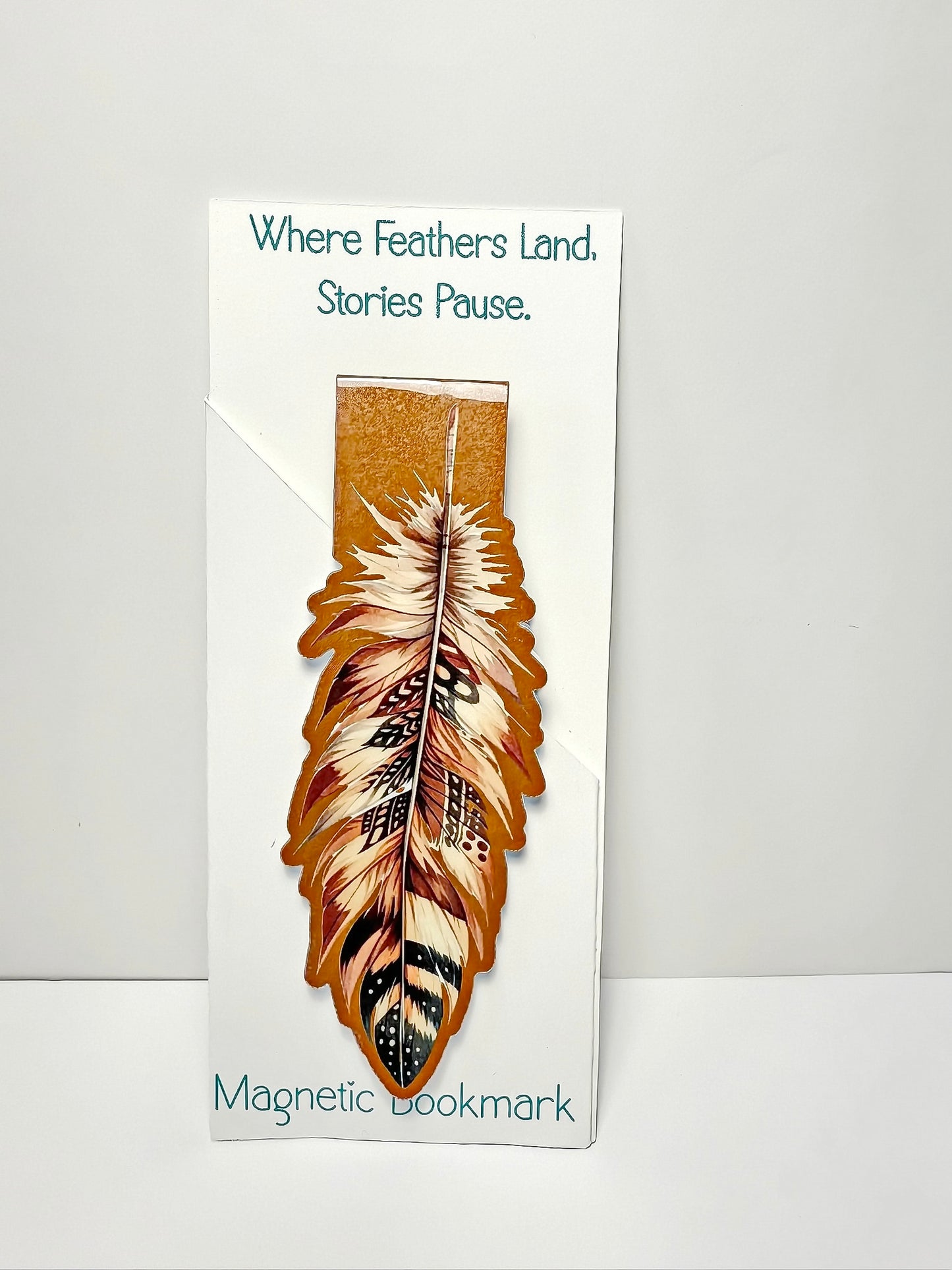 Magnetic Bookmarks: Feathers, Animals, & Symbols