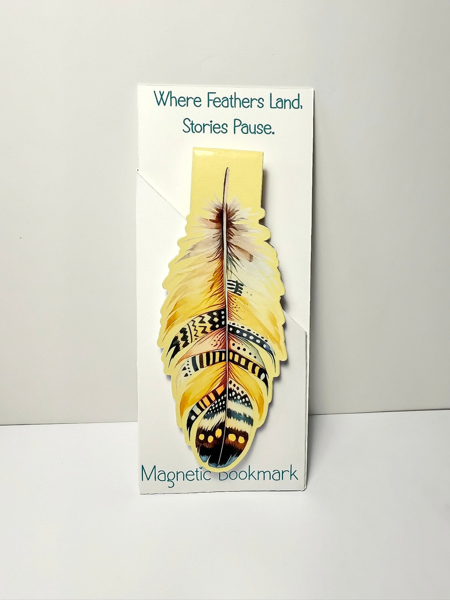 Magnetic Bookmarks: Feathers, Animals, & Symbols