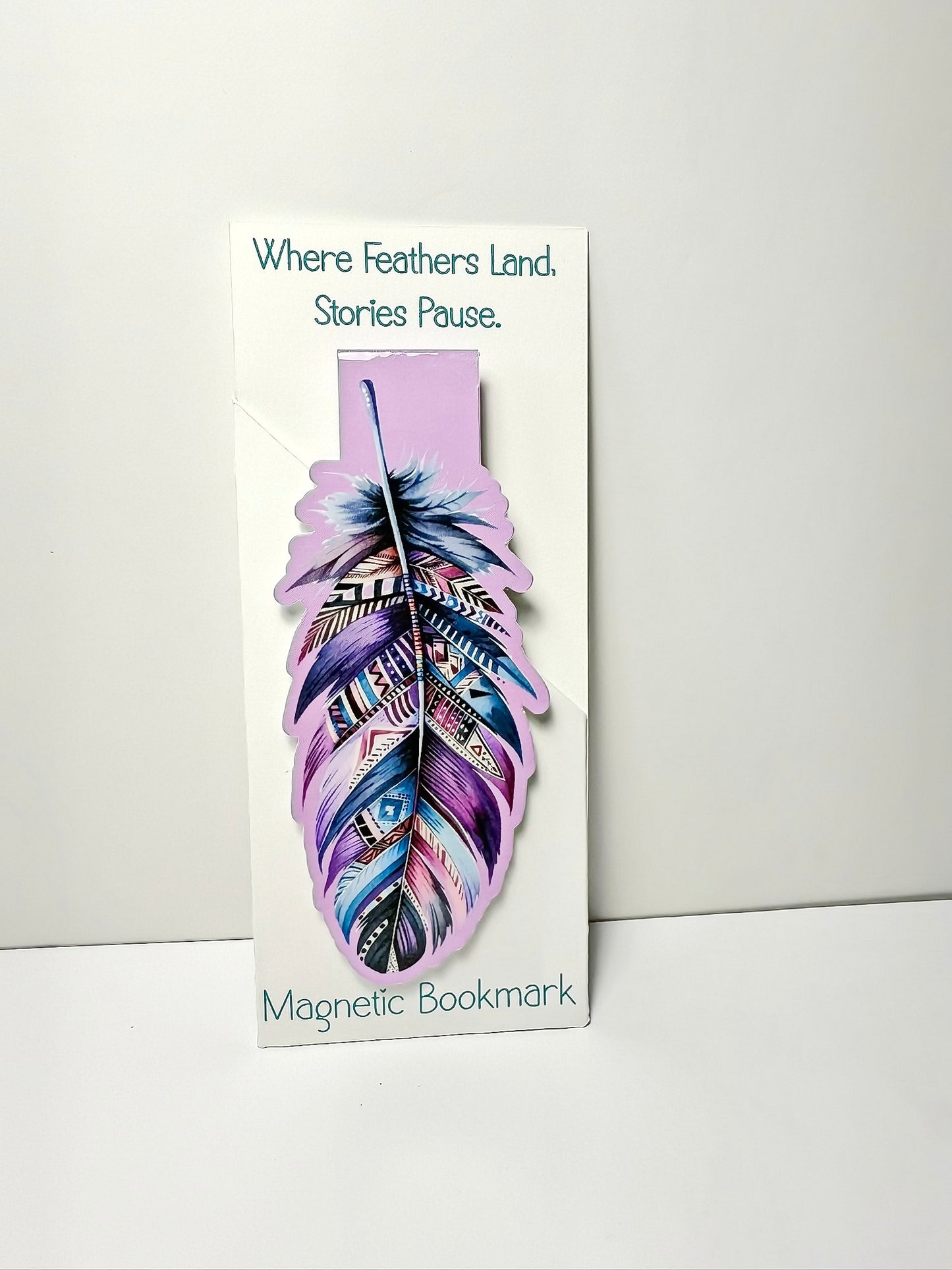 Magnetic Bookmarks: Feathers, Animals, & Symbols