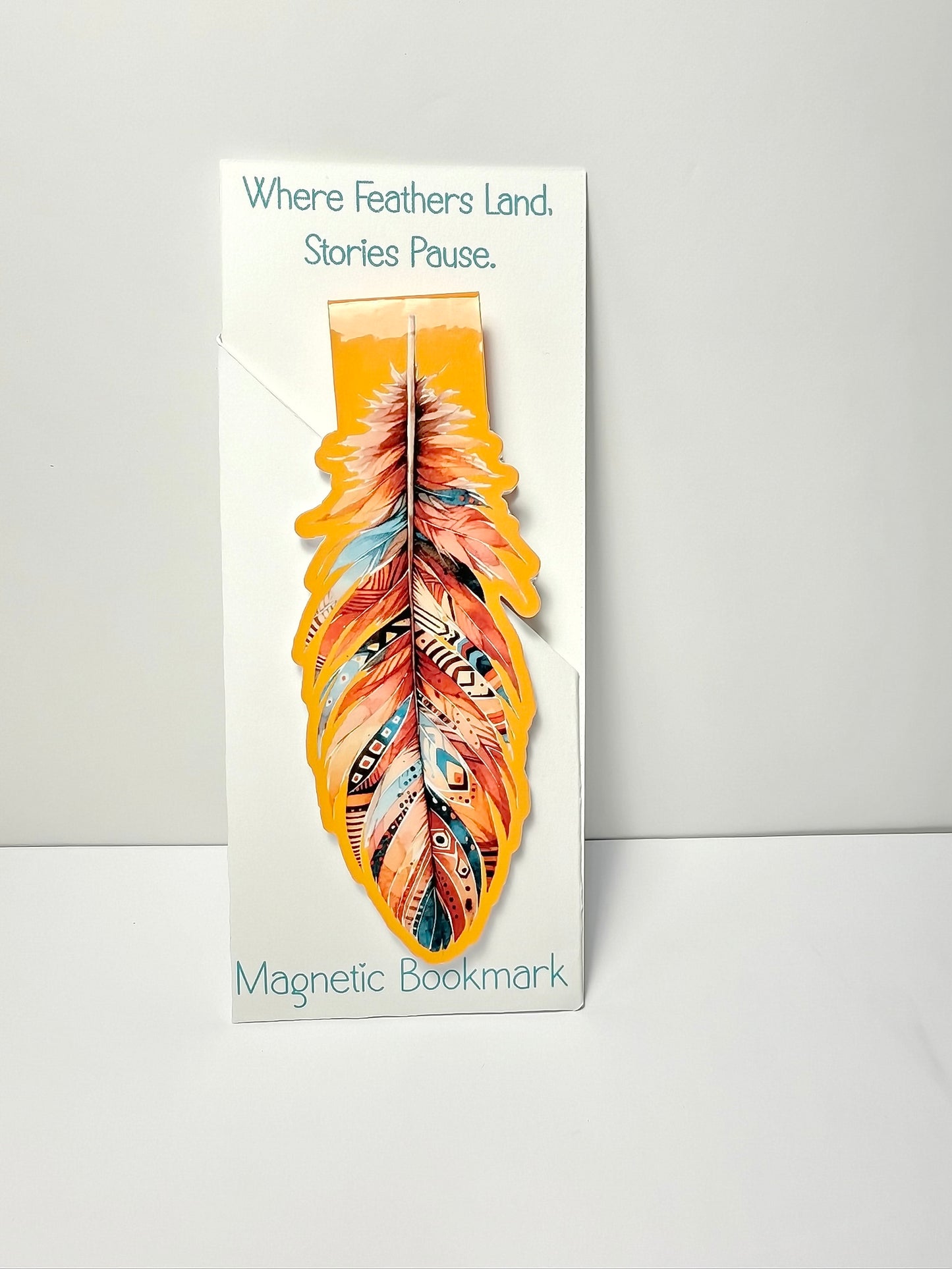 Magnetic Bookmarks: Feathers, Animals, & Symbols