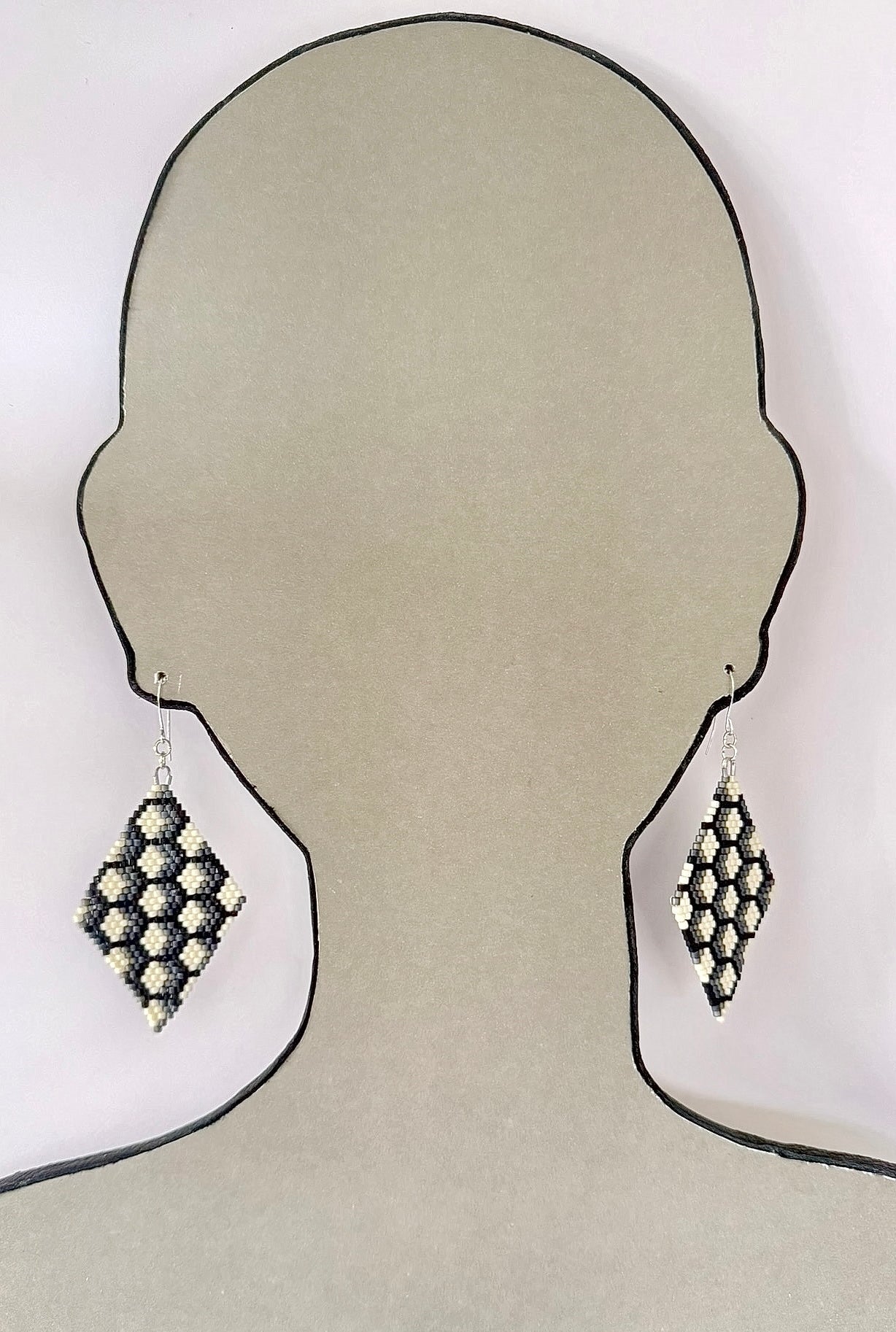 Scales - Miyuki Delica Beads - Indigenous Handmade Earrings