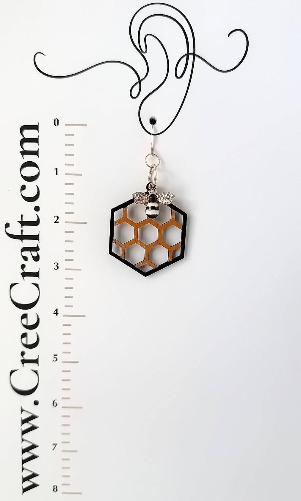 Basswood Bee  - Indigenous Handmade Earrings