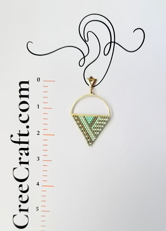 Miyuki Triangle - Indigenous Handmade Earrings